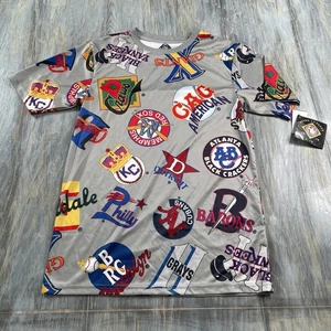 Official NLBM Negro League Baseball Museum 1920 AOP Gray T-Shirt Mens Size Small - Picture 1 of 5