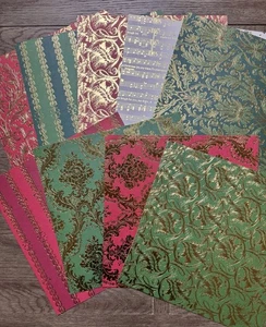 Anna Griffin *METALLIC CHRISTMAS* 12x12 Paper Collection 20 Sheets NEW - Picture 1 of 2