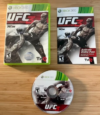 Juego UFC Undisputed 3 Microsoft Xbox 360 *PROBADO* (COMPLETO) ¡BONITO! vintage Foto 1 de 4