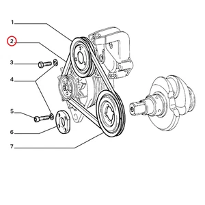 Riemen Trapez Fiat Uno - Fiorino - Duna Diesel Original 7692630 - Bild 1 von 1