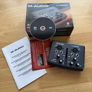 M-Audio M-Track Two 2 Channel USB Audio MIDI Interface - Boxed & Working - Picture 1 of 7