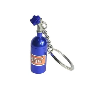 Único Mini Coche Turbo Nuevo de Lote Antiguo Llavero Botella Nitrógeno Metal Llavero Alijo Pastillero Caja - Imagen 1 de 6