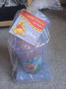 Winnie The Pooh And Friends Plastic Tumbler With Mallow, 20yr OLD NOT FOR EATING - Picture 1 of 3