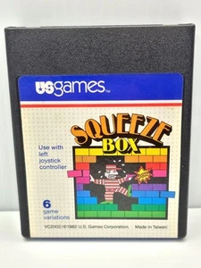 Squeeze Box (Atari 2600, 1982) Game Cartridge & Manual Only Tested Cleaned - Picture 1 of 7