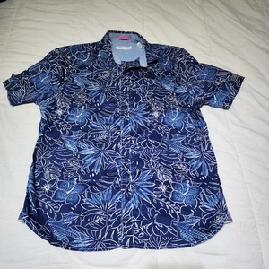 Camisa hawaiana Tommy Bahama algodón azul talla M 99% algodón envío gratuito  - Imagen 1 de 4