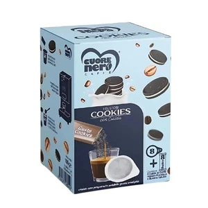 Cuore Nero Caffè I Gustosi 8 Cialde + 8 Bustine Solub. Cookies - Foto 1 di 2