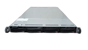 Supermicro 1U 4LFF X11DPU 2x Gold 6140 128GB Ram 3008L-l8e 2x 750w - Picture 1 of 6