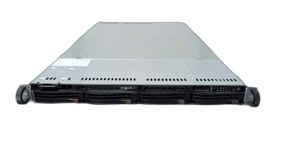 Supermicro 1U 4LFF X11DPU 2x Gold 6140 128GB Ram 3008L-l8e 2x 750w - Image 1 of 4