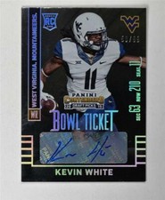 2015 Contenders Draft Picks Bowl Ticket #128A Kevin White (white jsy) Auto /99