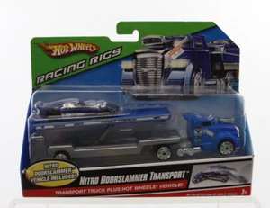 Hot Wheels Racing Rigs Nitro Doorslammer Transport Car Included New NIP 2009 - Picture 1 of 3