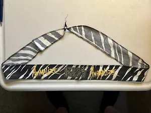 VINTAGE KISS ANIMALIZE TOUR 1984 HEADBAND ARMBAND BANDANA FLAG 46x2" 100% COTTON - Picture 1 of 4