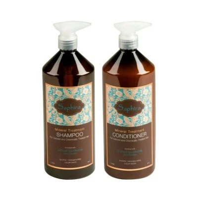 Saphira Mineral Treatment Shampoo & Keratin Conditioner 34 Oz  FREE SHIPPING  - Image 1 of 2