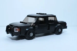 Custom Polizeiauto CVPI unbeschriftet schwarz Modell kompatibel mit echten LEGO® Steinen - Bild 1 von 2