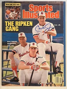CAL RIPKEN JR. Auto/Signed Sports Illustrated 1987 BAS Newsstand No Label SI HOF - Picture 1 of 5