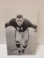 George Connor 1948 Exhibit Football Card #10 - Chicago Bears. Ex+