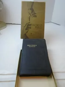 Holy Bible King James References Red Letter World Leather imitation illustrate - Imagen 1 de 10