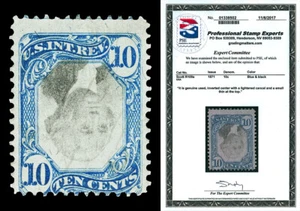 Scott R109a 1871 10c Revenue Inverted Center Used Fine Cat $2,500 with PSE CERT! - Picture 1 of 1
