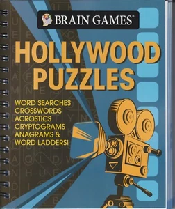 Brain Games Hollywood Puzzles (Spiral Bound: Activity Book, Puzzles, Pencil Puzz - Imagen 1 de 2