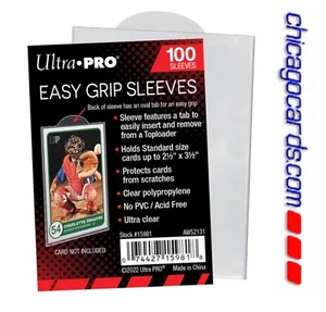 *NUOVO* Ultra Pro 2,5" X 3,5" Easy Grip Card Sleeves Bag (100ct) *NUOVO* - Foto 1 di 10