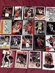 NBA Lot 19 Derek Anderson Cards W/ 2004 UD SP GU Authentic Fabrics JERSEY Blazer - Picture 1 of 8
