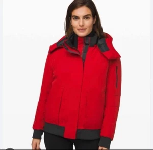 Lululemon Jacket Winter Warrior Bomber Red Size 4 XS - Picture 1 of 5