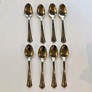 KIMBRA or MADIE Lightweight Shiny Oneida USA - Soup Spoons 6 3/4" Set of 8 - Picture 1 of 5