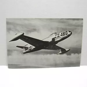 Postkarte Vintage Militär Kampfjet Lockheed F-80B Sternschnuppe Flugzeug 4 x 6 Handwerk - Bild 1 von 2