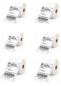 Shipping label Thermal, Sticker roll 4” x6” White (500 labels) Postage Ups Lot - Picture 1 of 18
