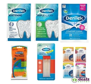 Dentek Floss Interdental Brushes Picks Tongue Cleaner Dental Oral Hygeine - Picture 1 of 17