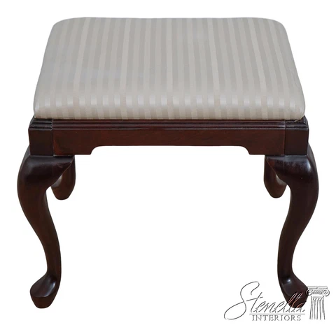 60852EC: Cherry Queen Anne Ottoman Or Stool Bench Cover