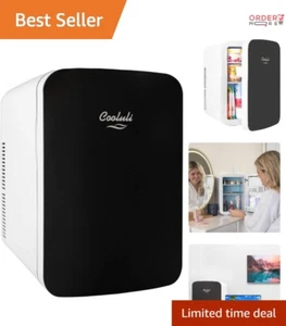 15L Portable Mini Fridge Glass Front Cooler & Warmer for Food, Drinks, Skincare - Picture 1 of 10