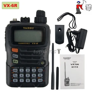 For YAESU VX-6R Transceiver UHF VHF Radio IPX7 Mobile Walkie Talkie For Driving - Picture 1 of 10