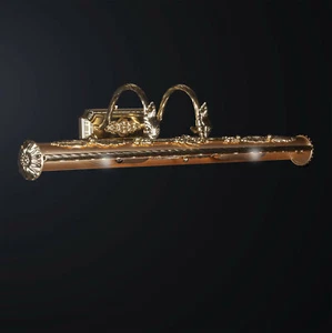 Applique sopra quadro classico in ottone a 2 luci BGA 3284/a2 - Foto 1 di 2