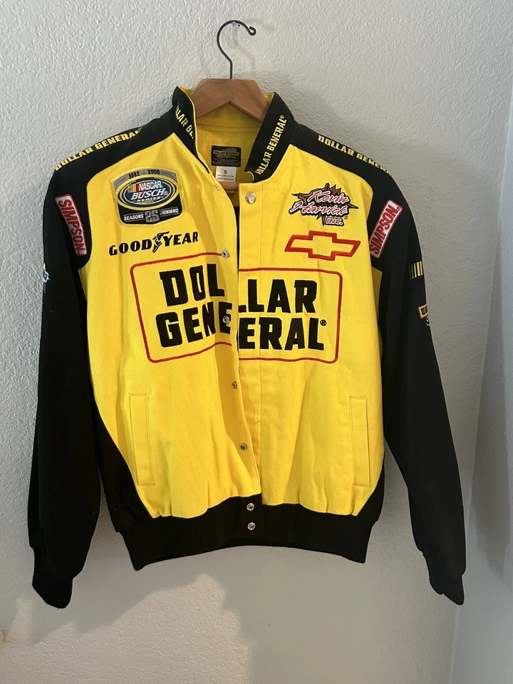 Chaqueta rara Dollar General NASCAR #77 pequeña Foto 1 de 4