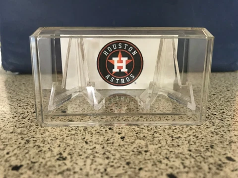 Houston Astros Custom World Series Championship MLB Baseball 2 Ring Display Case Cover