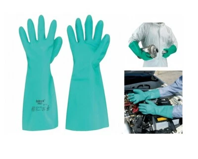 Ansell Gloves Sol-Vex Unsupported Nitrile Gloves | Size 10 | Green | Pack of 12