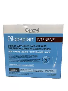NEW GENOVÉ PILOPEPTAN INTENSIVE HAIR AND NAILS DIETARY SUPPLEMENT 30 ENVELOPES - Picture 1 of 2