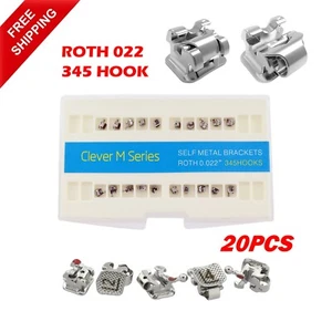 Staffe ortodontiche dentali staffe autoleganti in metallo Roth 022 Clever M GAC AO - Foto 1 di 19