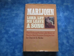 MARIJOHN: LORD, LET ME LEAVE A SONG Famous Song Writer HCDJ 1978 Darryl Hicks - Picture 1 of 8