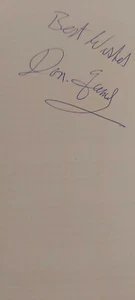 £14.99 WINTER SALE DON JAMES HAND SIGNED PAGE & MORE COA - OFFERS ACCEPTED - Picture 1 of 6