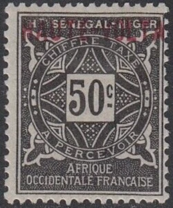 Upper Volta #YTTT6 MNH 1920 Agades Cross Postage Due Overprints [J6] - Picture 1 of 1
