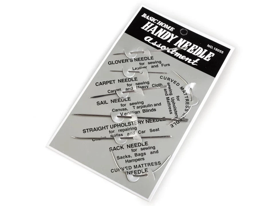 7 Handnadeln Polsternadeln Sattlernadeln Ledernadeln Teppichnadel - Bild 1 von 1