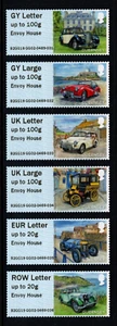 GUERNSE 2019 POST & GO GUERNSEY OLD CAR CLUB 50TH - JUEGO DE 6 CASA ENVIADA MNH - Imagen 1 de 1