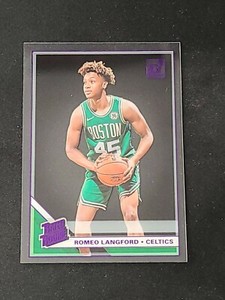2020 Donruss Clearly Rated Rookie Romeo Langford Purple Parallel No. 62