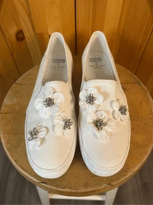 Kate Spade x Keds Triple Decker Ks Sequin Flowers Size 9.5 - Picture 1 of 8