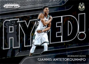 2018-19 Panini Prizm - Get Hyped! Giannis Antetokounmpo #8 - Picture 1 of 2