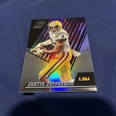 2023 Panini Chronicles Zenith Draft Picks Justin Jefferson  LSU - Image 1 of 4