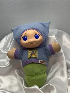 Playskool Lullaby Glo Worm 2005 Blue Green Musical Plush Baby Toy Works - Picture 1 of 3