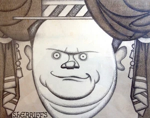 Robert Stewart Sherriffs Original 1957 Cartoon Karikatur Harry Secombe, Goons  - Bild 1 von 3