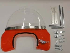 Flyscreen Royal Alloy arancione mod GP GT Scomadi TL 125 200 300 luce rettangolare - Foto 1 di 1